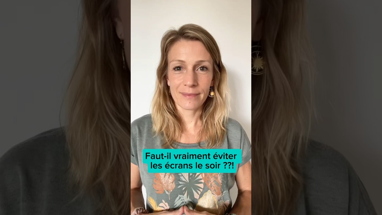 Écrans le Soir : Quels Risques pour Votre Sommeil ? 💻📱#ecransetsommeil #lumierebleuenuit