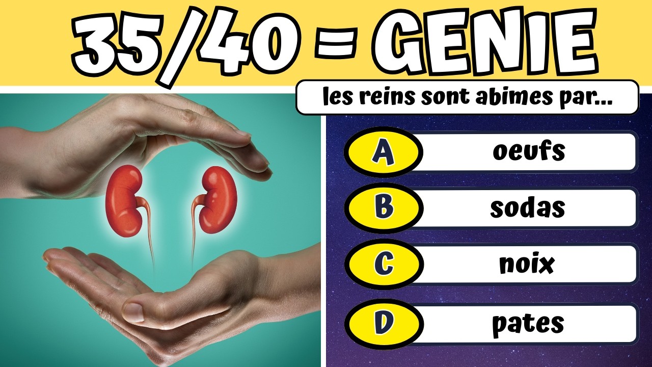 🧠 Défi Quiz Santé : 40 questions — Obtiens 40/40 si tu peux ! ❤️🩺