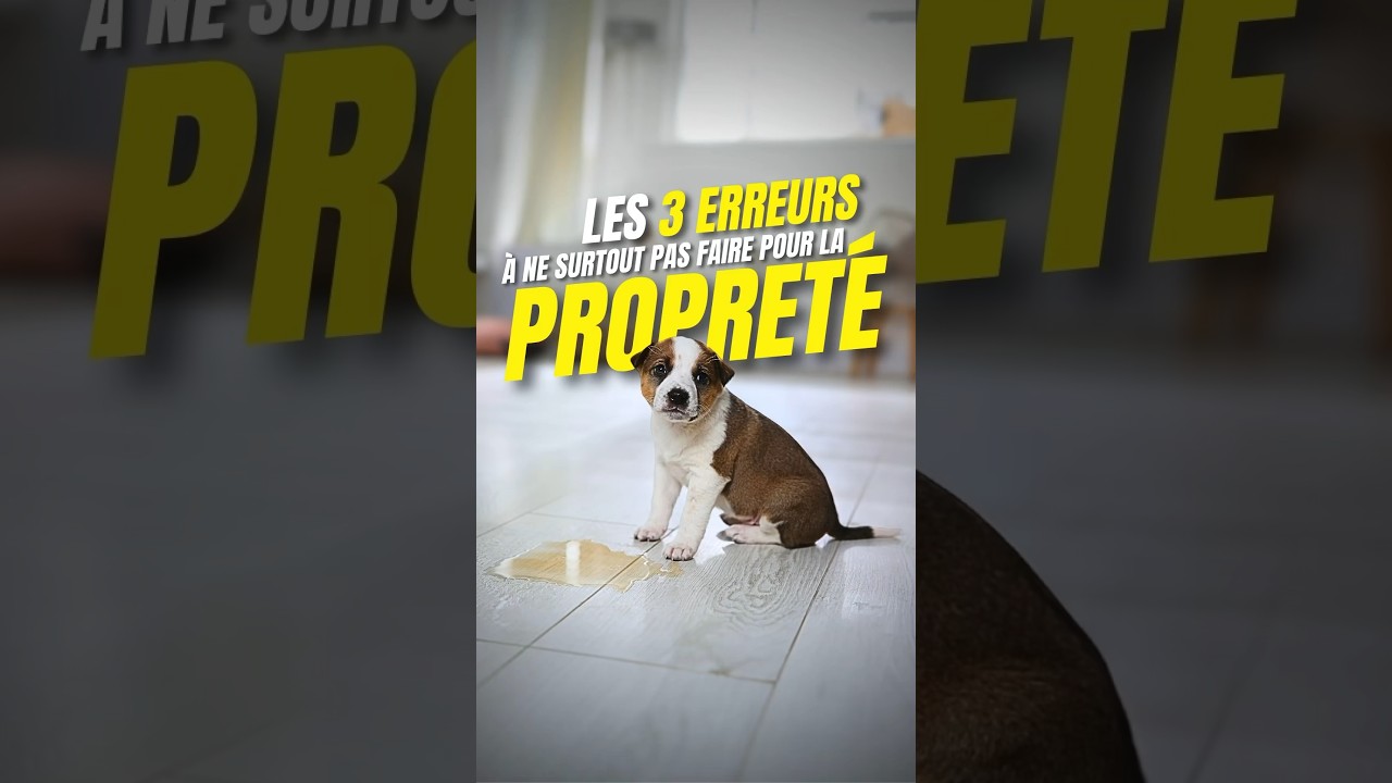 Apprendre la PROPRETÉ à son chiot : les 3 ERREURS à éviter !