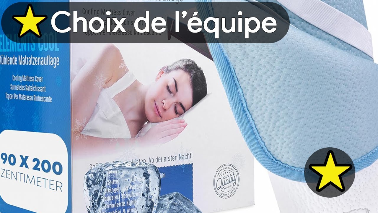 🏆 TOP 3 MEILLEUR SURMATELAS RAFRAICHISSANT 2025