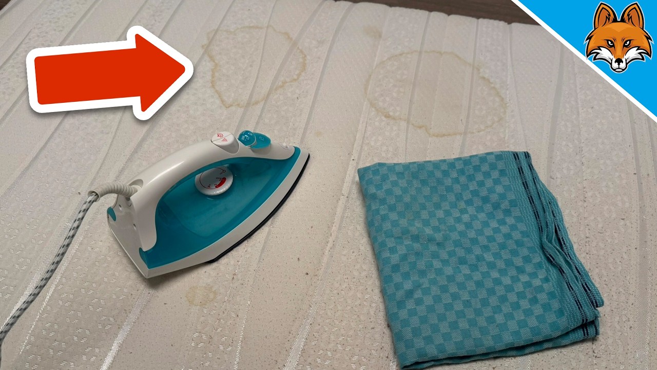 Nettoyer un matelas avec un fer à repasser💥(les taches disparaissent en quelques secondes)🤯