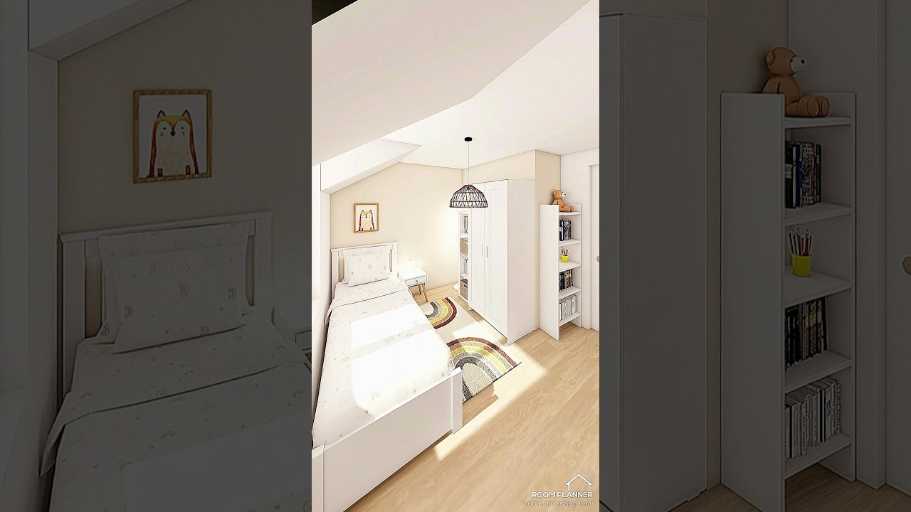 🔆 Chambre enfant 8m2 🔆 #chambreenfant #decochambreenfant #litenfant #bureauenfant #amenagement