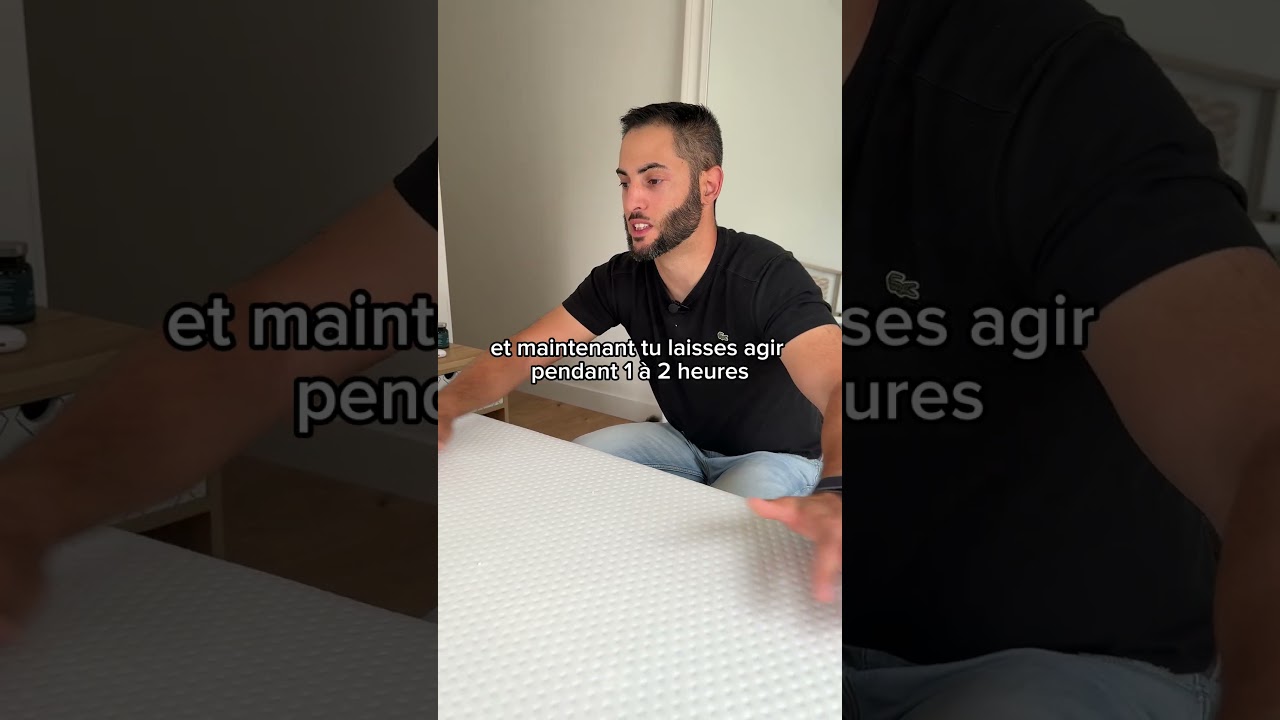 Tu dors sur un matelas ?