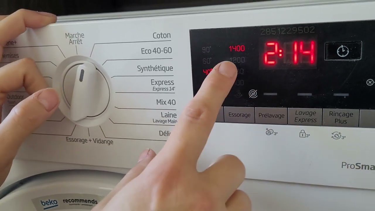 Mode emploi machine à laver