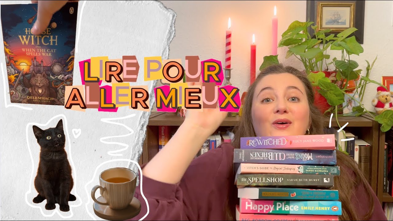 Livres cosy pour combattre l'anxiété : romances, romantasy, bandes-dessinées ☕🐈‍⬛💕