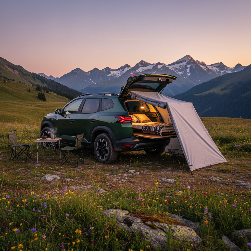 explorez le dacia bigster 2025 avec le pack sleep conçu pour un confort maximal en camping. découvrez tous les accessoires indispensables pour vos aventures en plein air, alliant praticité et robustesse.