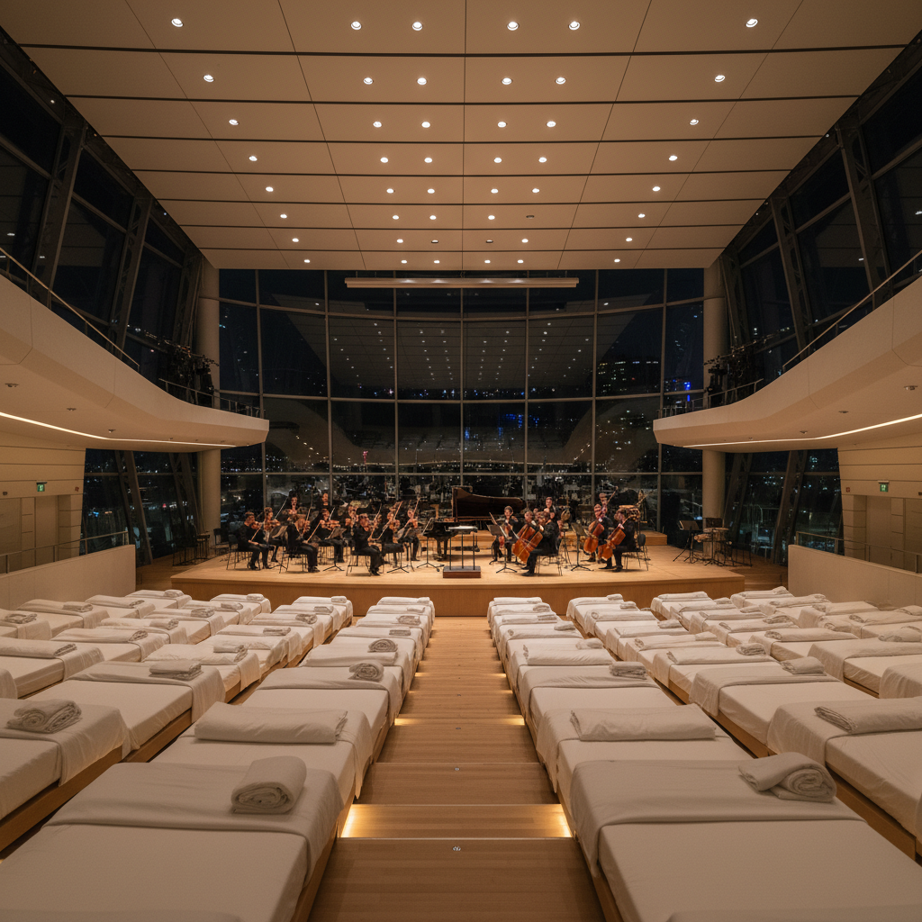 plongez dans une nuit immersive à la fondation louis vuitton, où les vibrations envoûtantes de max richter rencontrent les toiles captivantes de gerhard richter pour une expérience artistique unique.