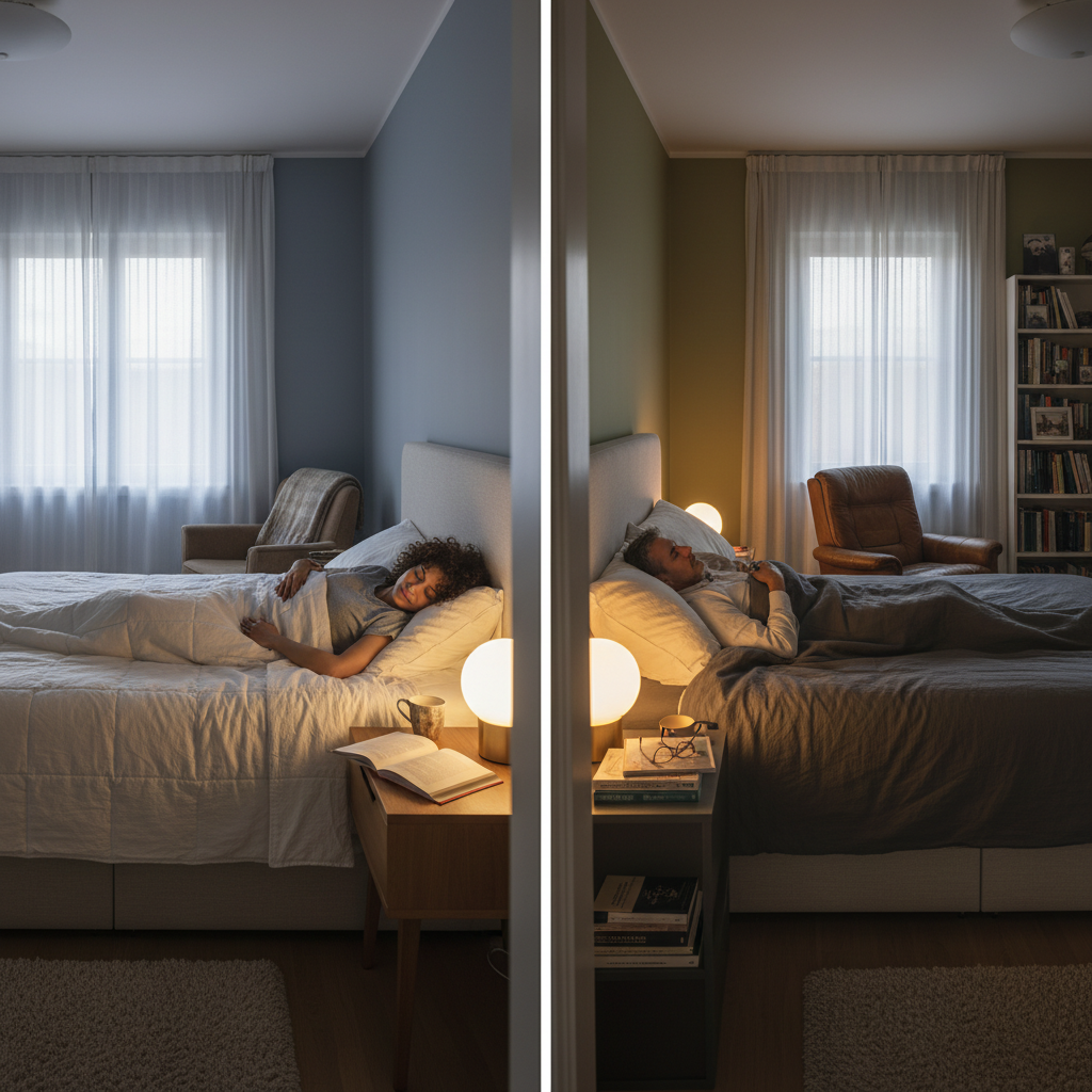 découvrez les habitudes de sommeil dans les foyers : une nuit sur deux passée à la maison, tandis qu'un couple sur dix opte pour des chambres séparées pour un meilleur repos.