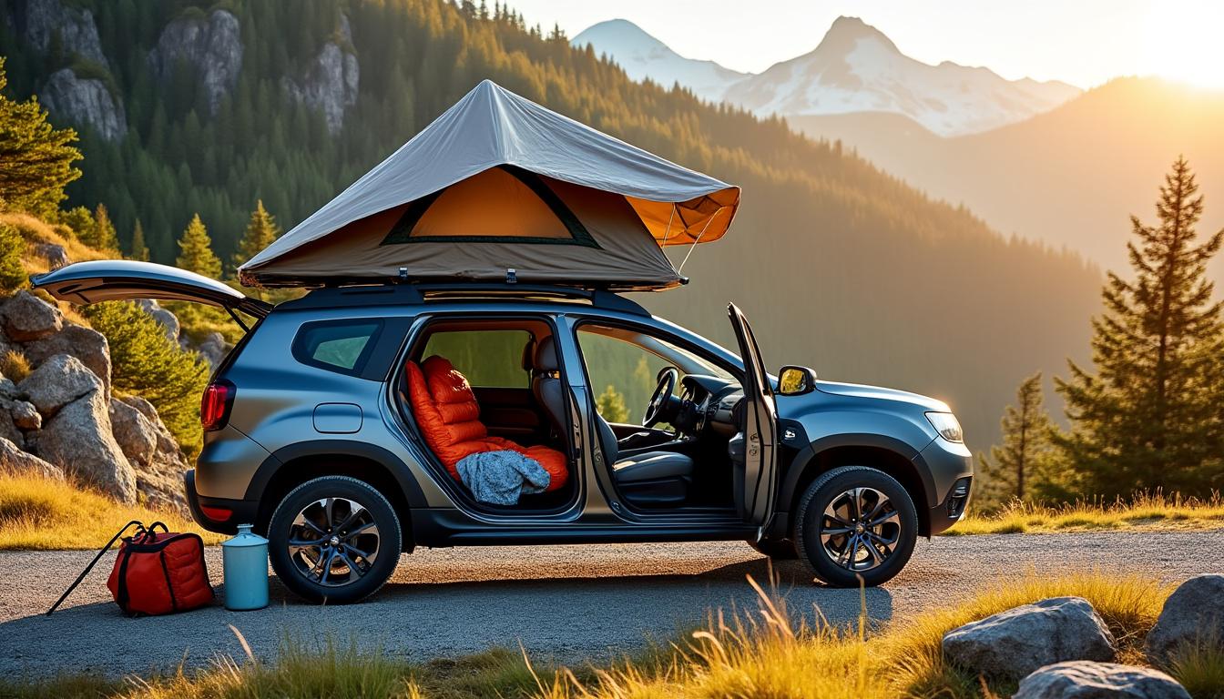 découvrez notre test du pack sleep sur le dacia bigster lors d'une aventure en pleine montagne. confort, praticité et performance au rendez-vous pour un road trip réussi.