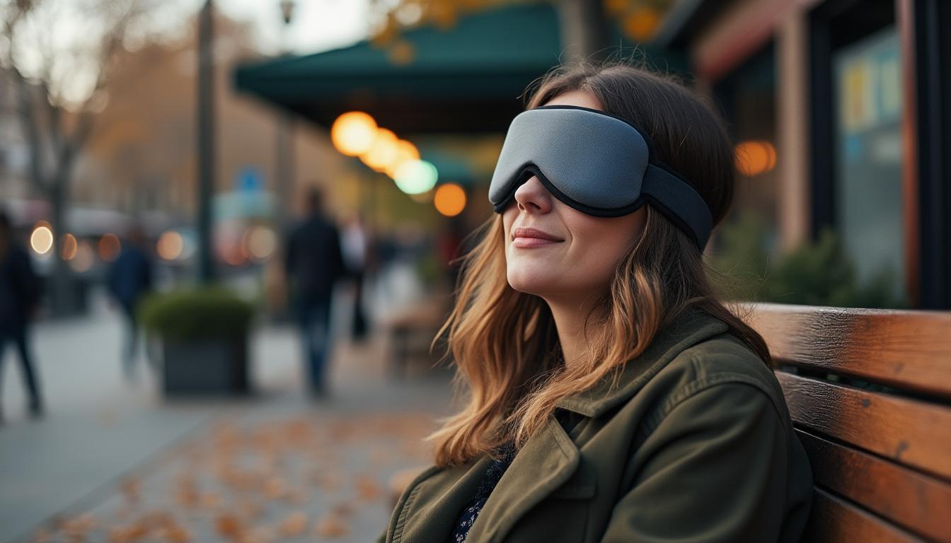 découvrez comment ce masque de sommeil à 30 $ m'aide à faire une sieste confortable partout, idéal pour se reposer rapidement et efficacement.