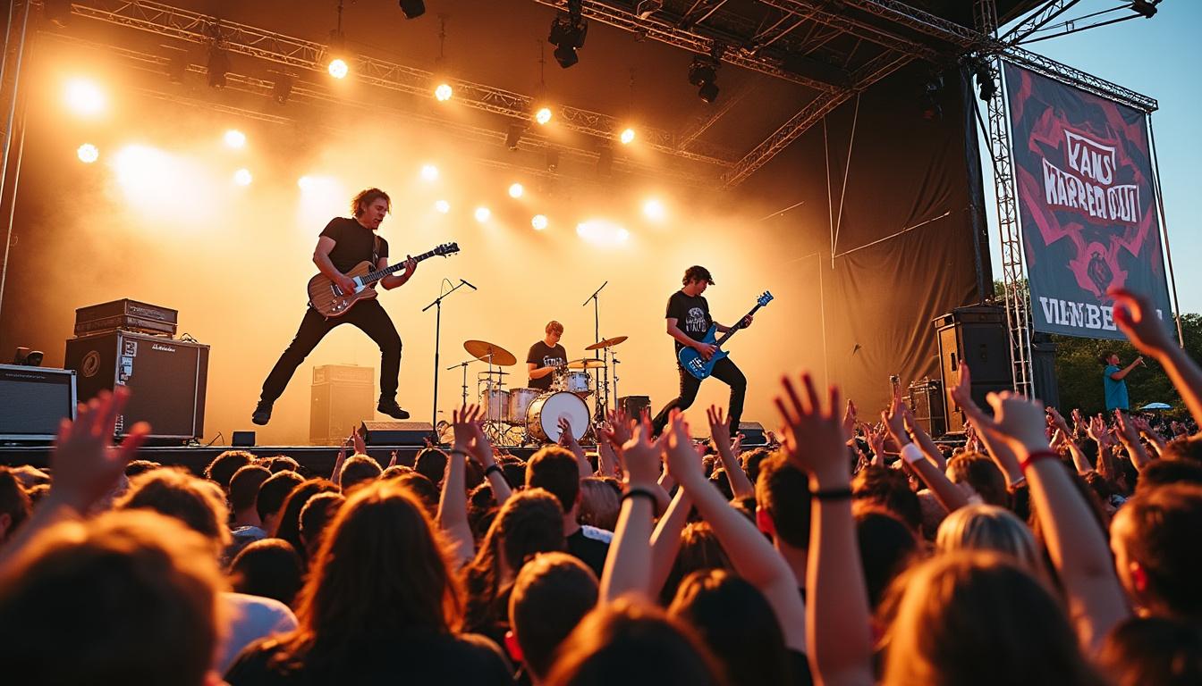 revivez l'énergie explosive du vans warped tour à montréal avec les performances électrisantes de sleep theory et strung out sur scène.