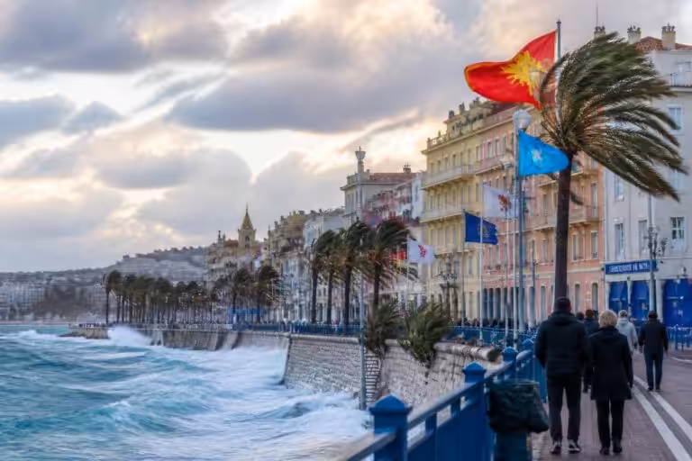 Vent à Nice : conditions météorologiques